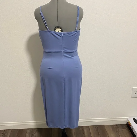 Women's Sexy Spaghetti Strap Split Hem Party Cocktail Dress Bodycon Wedding - Picture 2 of 6